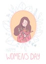 International WomenÃ¢â¬â¢s Day greeting card